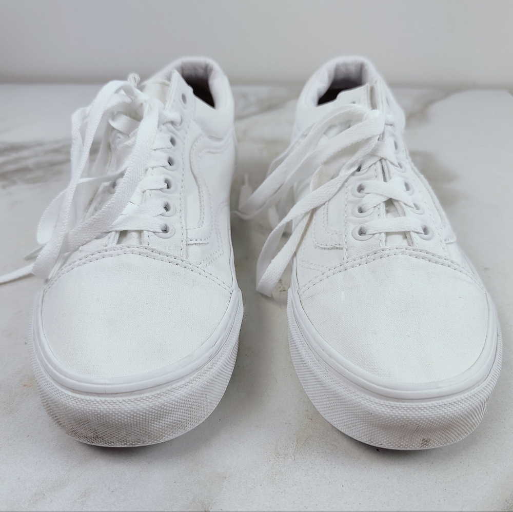 Vans Women's White Sneakers - Picture 3 of 13
